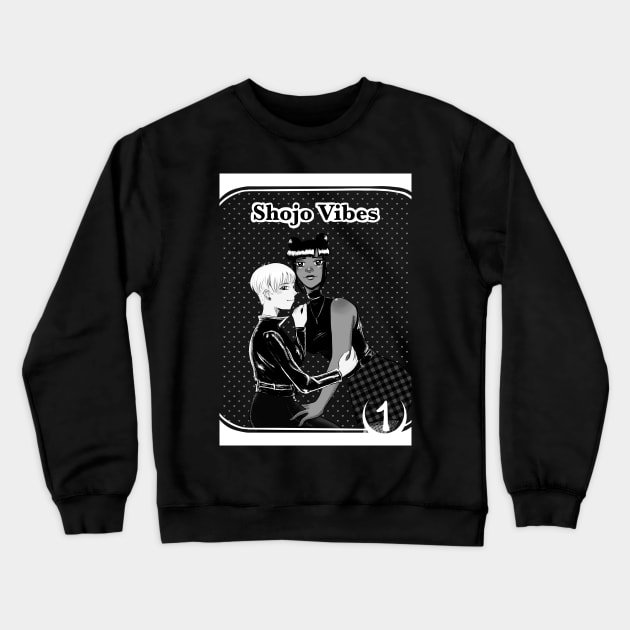 Shojo Vibes Manga Cover (White) Crewneck Sweatshirt by samiaselene